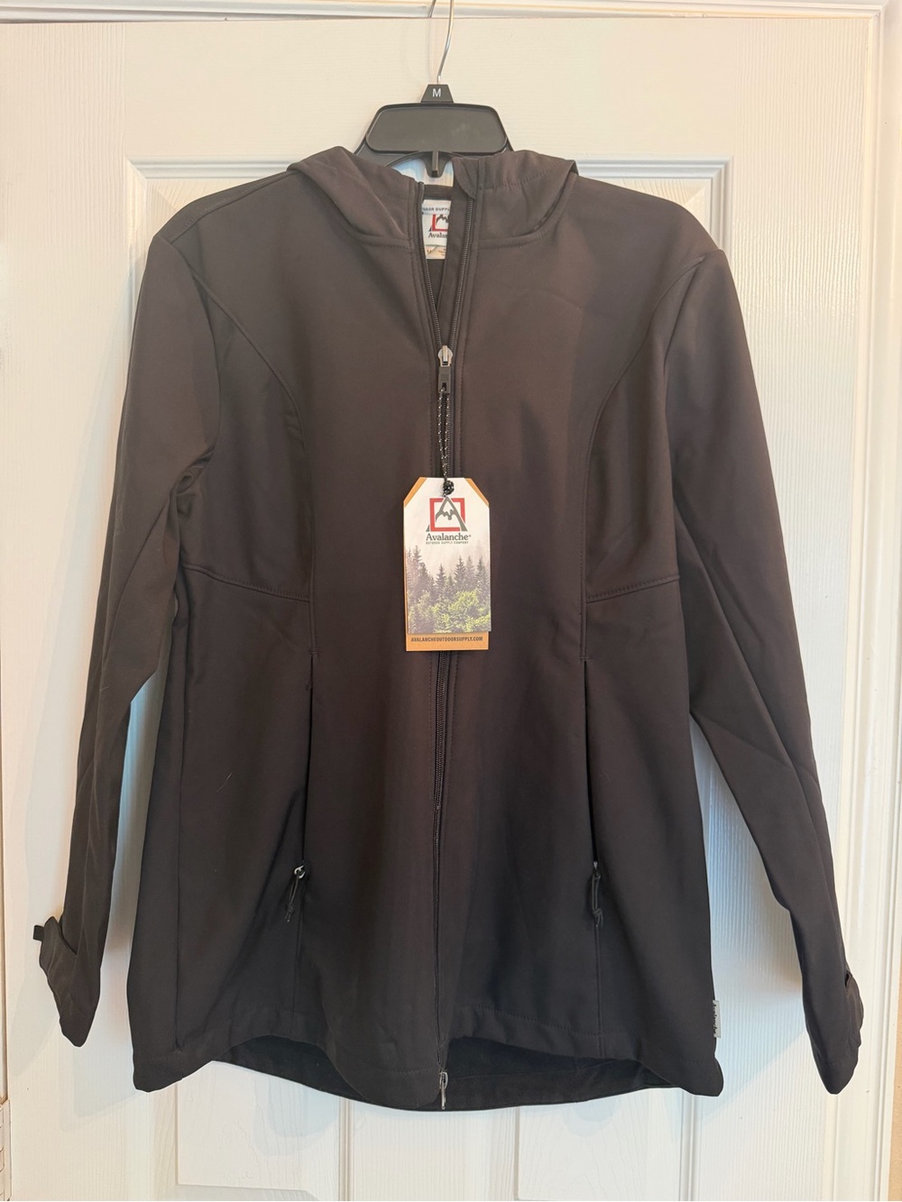 Avalanche Black Hooded Softshell Jacket
